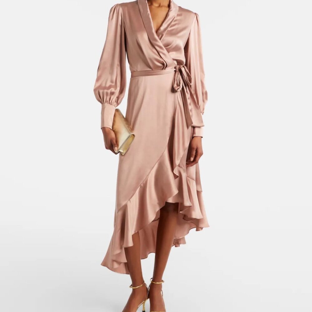 Zimmerman blush wrap dress, size 0 - Picture 2 of 5